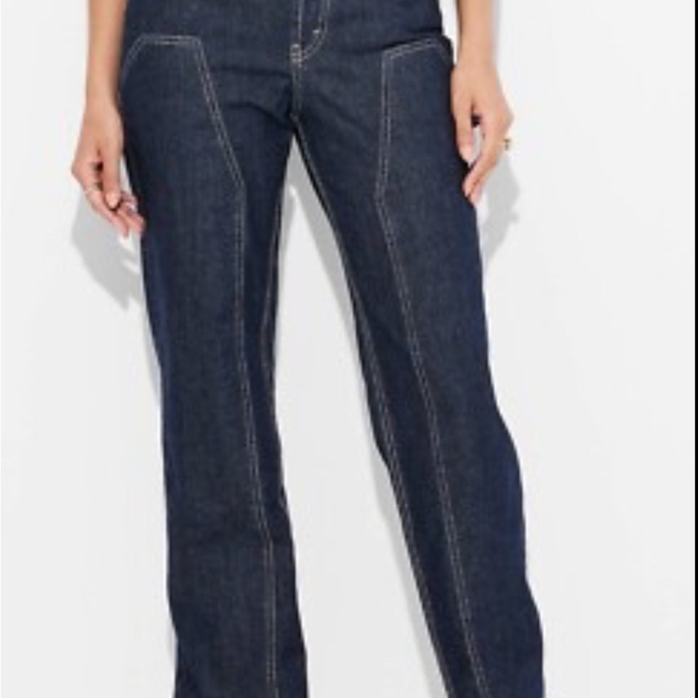 NWT Wild Fable Blue straight Wide Leg Jeans